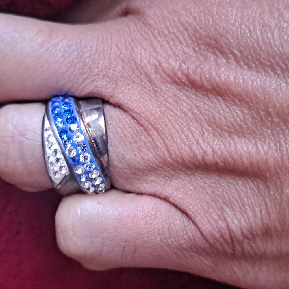 Sterling Silver Crystal Ring